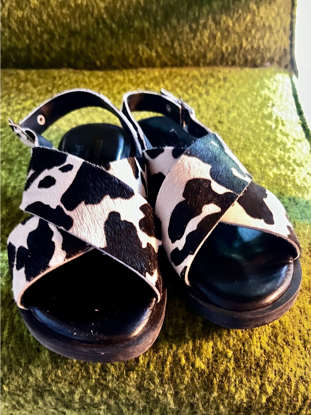 Verderosmarino Ponyhair Sandals - Size 38